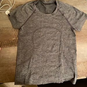Grey lululemon shirt race length size 4